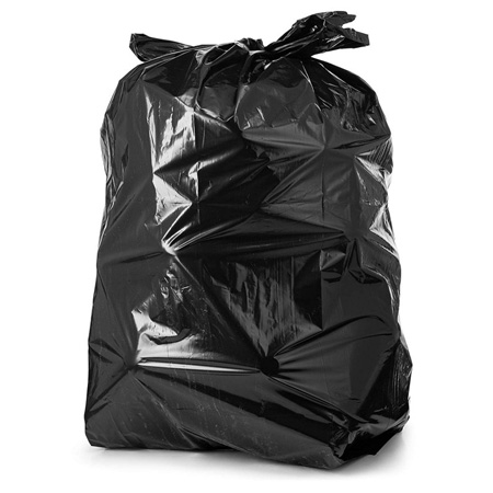 35x50 X-Strong Black and Clear Garbage Bag 100 Per Case